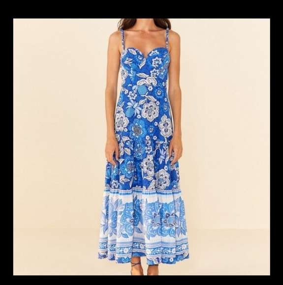 Farm Rio Full Of Flowers Mididress - Picture 10 of 13